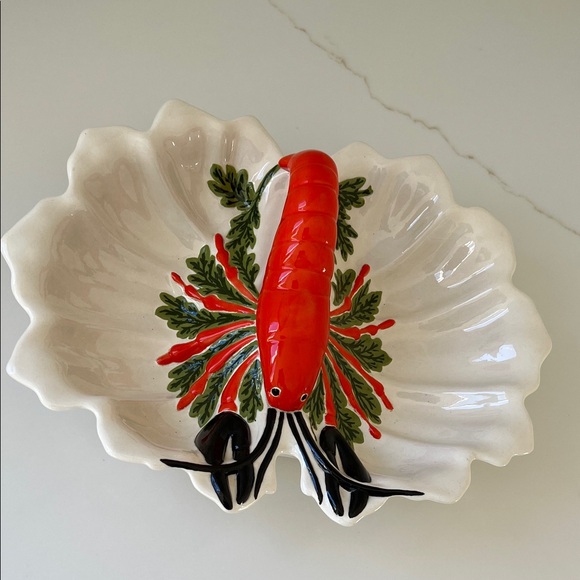 Vintage 1974 Ceramic Lobster Serving Dish- seafood platter - Picture 5 of 12